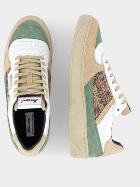 Morrison Zeta Coconut Sneakers 43 • NWT • Leather Suede Colorblock